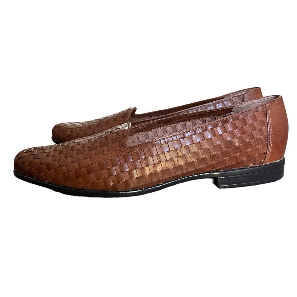 Trotters Brown Woven Loafers